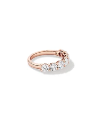 2.00 Carat TW Round Brilliant Laboratory-Grown Diamond Wedding Ring in 14kt Rose Gold