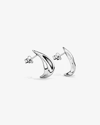Boucles d’oreilles à clous à forme organique en argent sterling