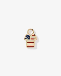 USA Jersey Earring Charm in 18Kt Vermeil