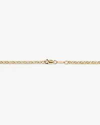 60cm (24") Oval Belcher Chain in 10kt Yellow Gold