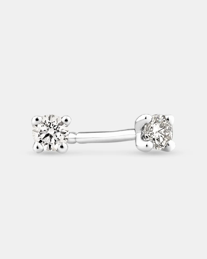 Solitaire Stud Earrings with 0.10 Carat TW of Diamonds 10kt Yellow Gold