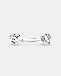 Solitaire Stud Earrings with 0.10 Carat TW of Diamonds 10kt Yellow Gold