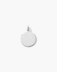 Mum Circle Cubic Zirconia Pendant in Sterling Silver
