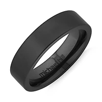 Bague en titane noir