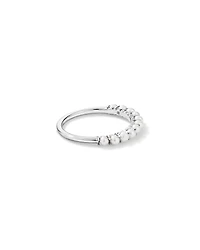 Cultured Freshwater Pearl Band Ring 10kt White Gold