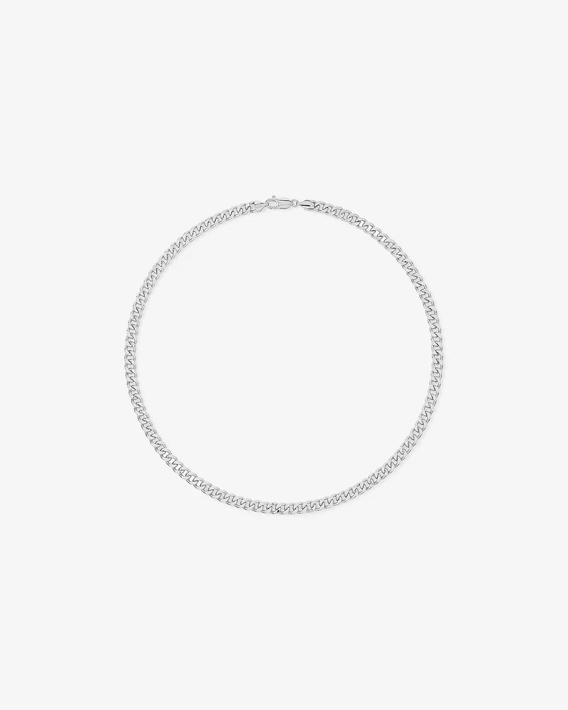 60cm (22") 6.8mm Width Semi Solid Diamond Cut Curb Chain in 10kt Gold