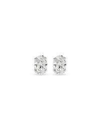 0.50TW Lab Diamond Oval Stud Earrings in Silver