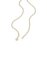 45cm (18") 1mm-1.5mm Width Diamond Cut Belcher Chain in 18kt Yellow Gold