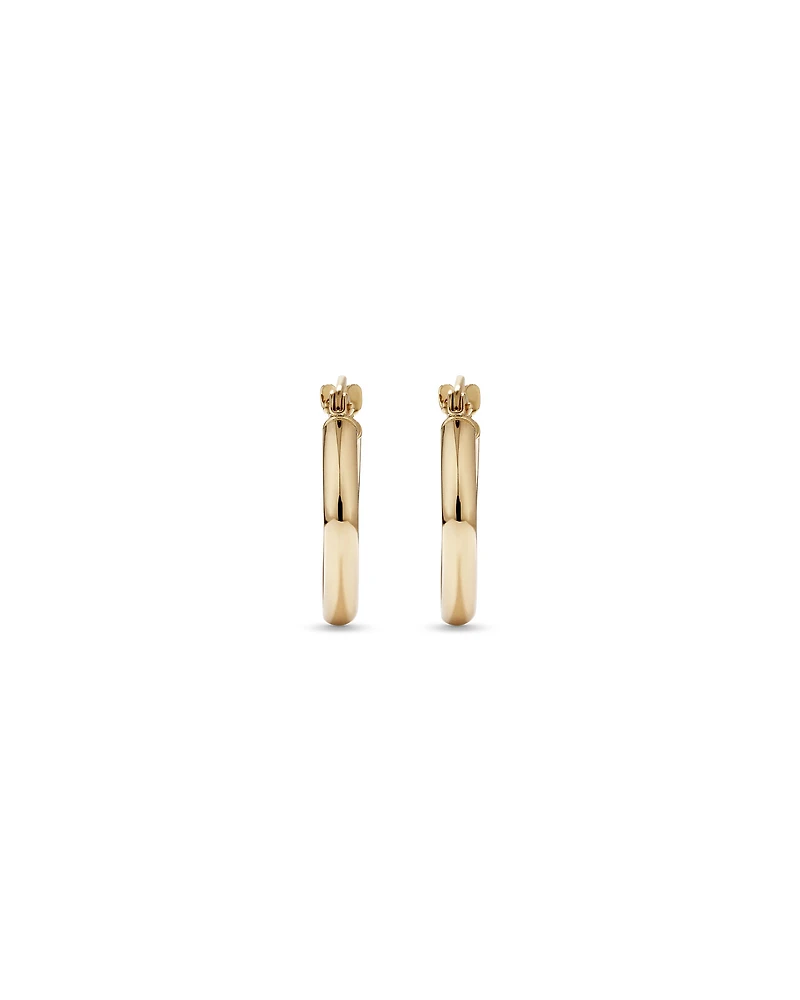 10mm Hoop Earrings in 10kt Yellow Gold
