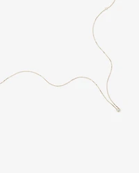 0.25 Carat TW Round Brilliant Diamond Bezel Set Pendant in 18kt Yellow Gold