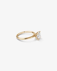 Carat TW Round Brilliant Laboratory-Grown Diamond Solitaire Engagement Ring in 14kt Yellow Gold