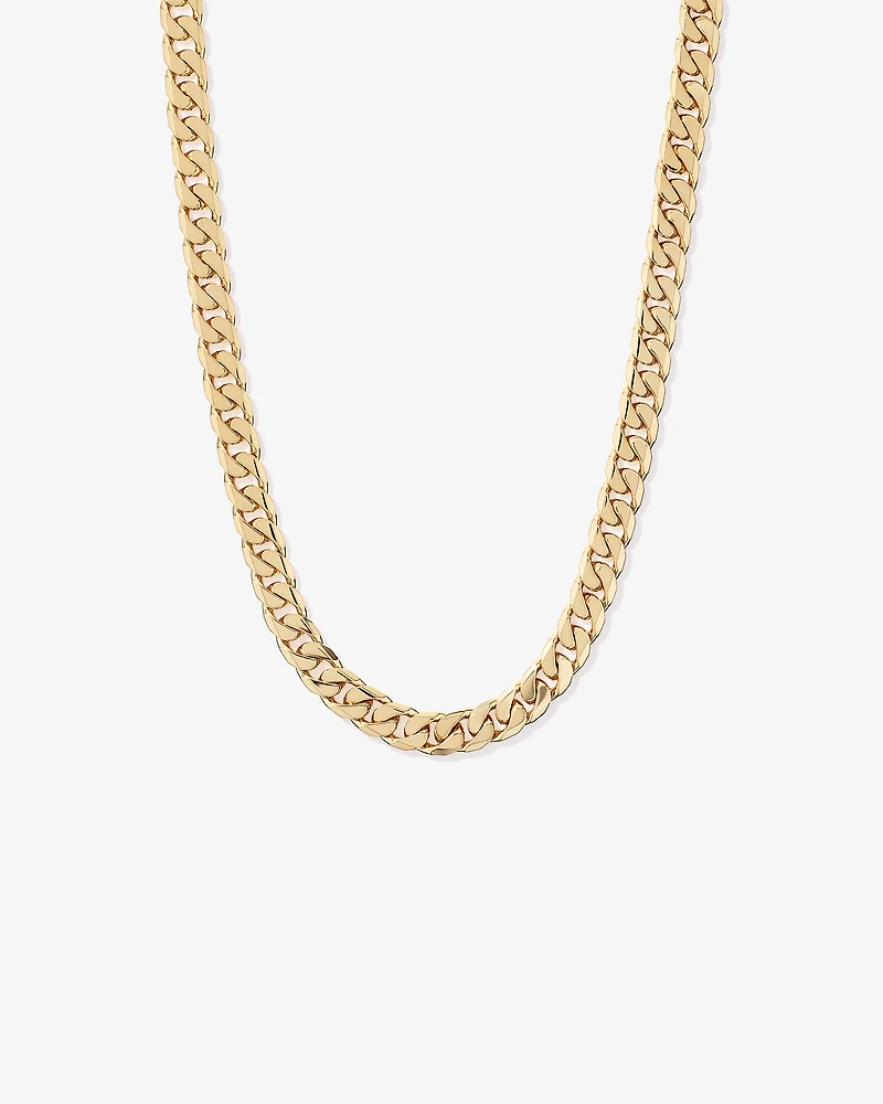 50cm (20") 11mm Curb Chain in 18kt Vermeil
