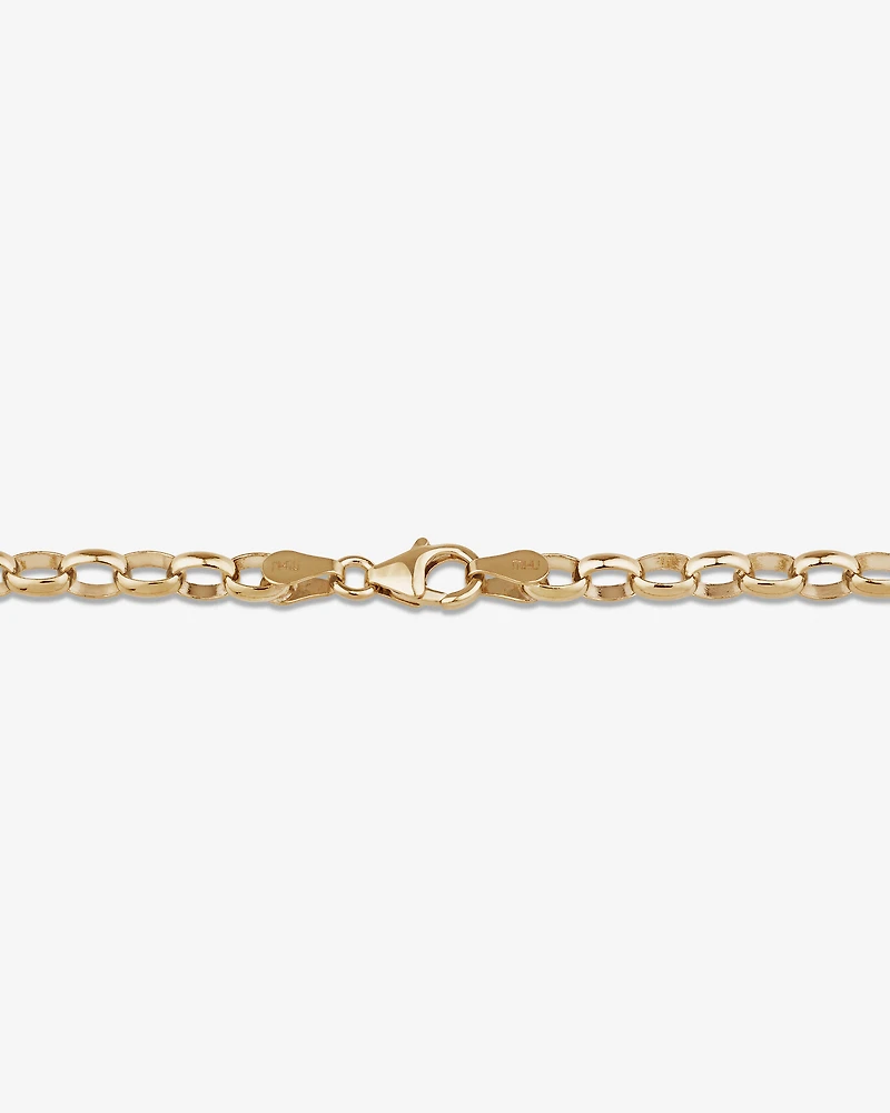 55cm (22") Belcher Fob Chain in 10kt Yellow Gold