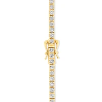 3.28 Carat TW Diamond Tennis Bracelet in 10kt Yellow Gold