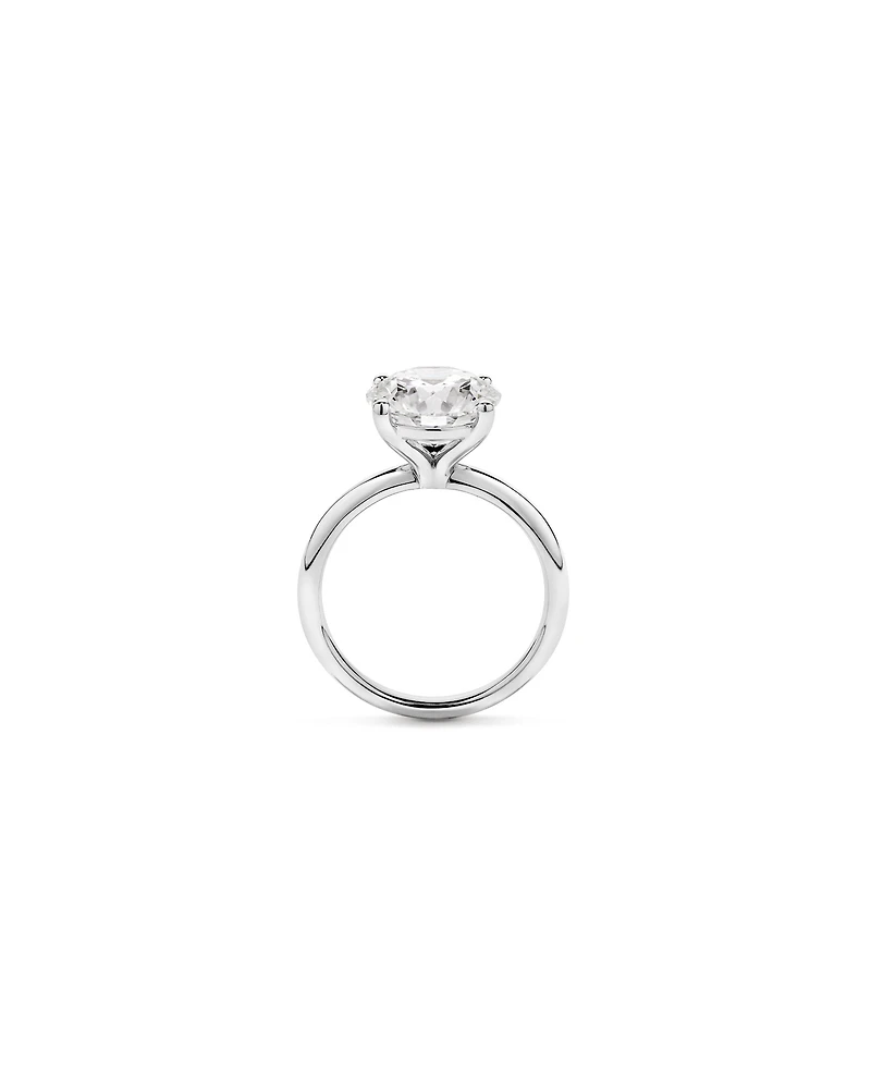 4.00 Carat TW Round Brilliant Laboratory-Grown Diamond Solitaire Engagement Ring Platinum