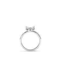 0.62 Carat TW Floret Laboratory-Grown Diamond Ring in 10kt White Gold