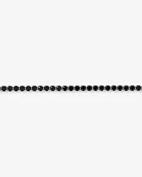 Bracelet de tennis en spinelle noir en argent sterling
