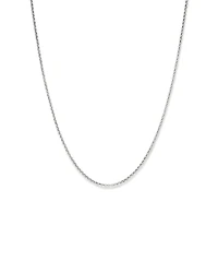 Hollow Belcher Chain in 10kt White Gold