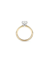 Carat TW Round Brilliant Laboratory-Grown Diamond Solitaire Engagement Ring 14kt Yellow and White Gold