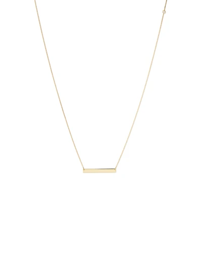 Collier avec barre en or jaune 10 K