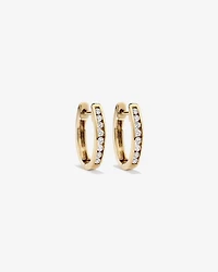 Huggie Earrings with 0.25 Carat TW of Diamonds in 10kt Yellow Gold