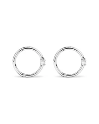 Diamond Accent Sleeper Earrings 10kt Yellow Gold