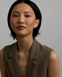 Australian Opal Round Birthstone Pendant in 10kt Yellow Gold