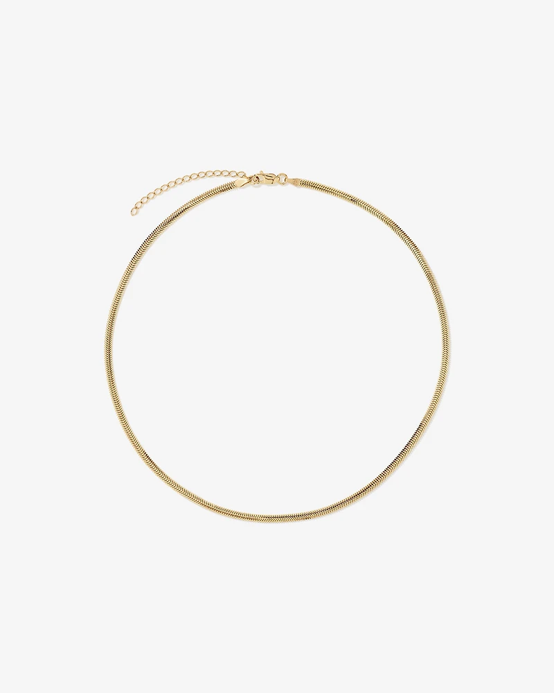 Fluid Chain Necklace in 18kt Gold Vermeil