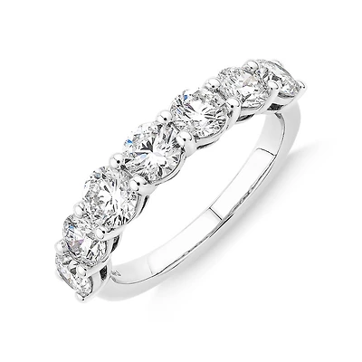 Wedding Band with 2.00 Carat TW Laboratory Grown Diamonds in 14kt White Gold
