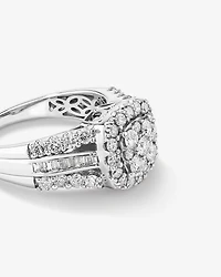 Engagement Ring with 1.50 Carat TW of Diamonds in 14kt White Gold