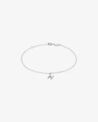 19cm (7.5") H Initial Bracelet in Sterling Silver