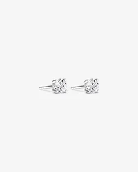 0.60 Carat TW Round Brilliant Laboratory-Grown Diamond Solitaire Stud Earrings in 10kt White Gold