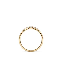 0.20 Carat TW Round Brilliant Graduated Diamond Ring in 10kt Yellow Gold