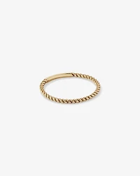 Bague torsadée en or jaune 10 K