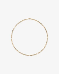 50cm (20") Hollow Figaro Chain in 10kt Yellow Gold