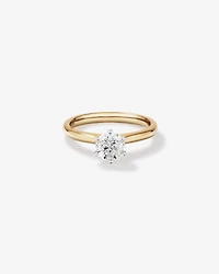 Certified Solitaire Engagement Ring with a 1 Carat TW Diamond in 18kt Yellow/White Gold