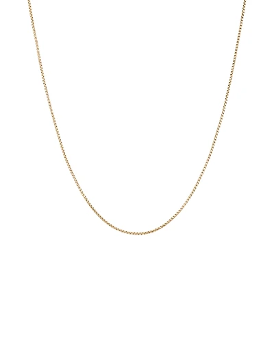 45cm (18") Hollow Round Box Chain in 14kt Yellow Gold