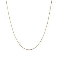 45cm (18") Hollow Round Box Chain in 14kt Yellow Gold