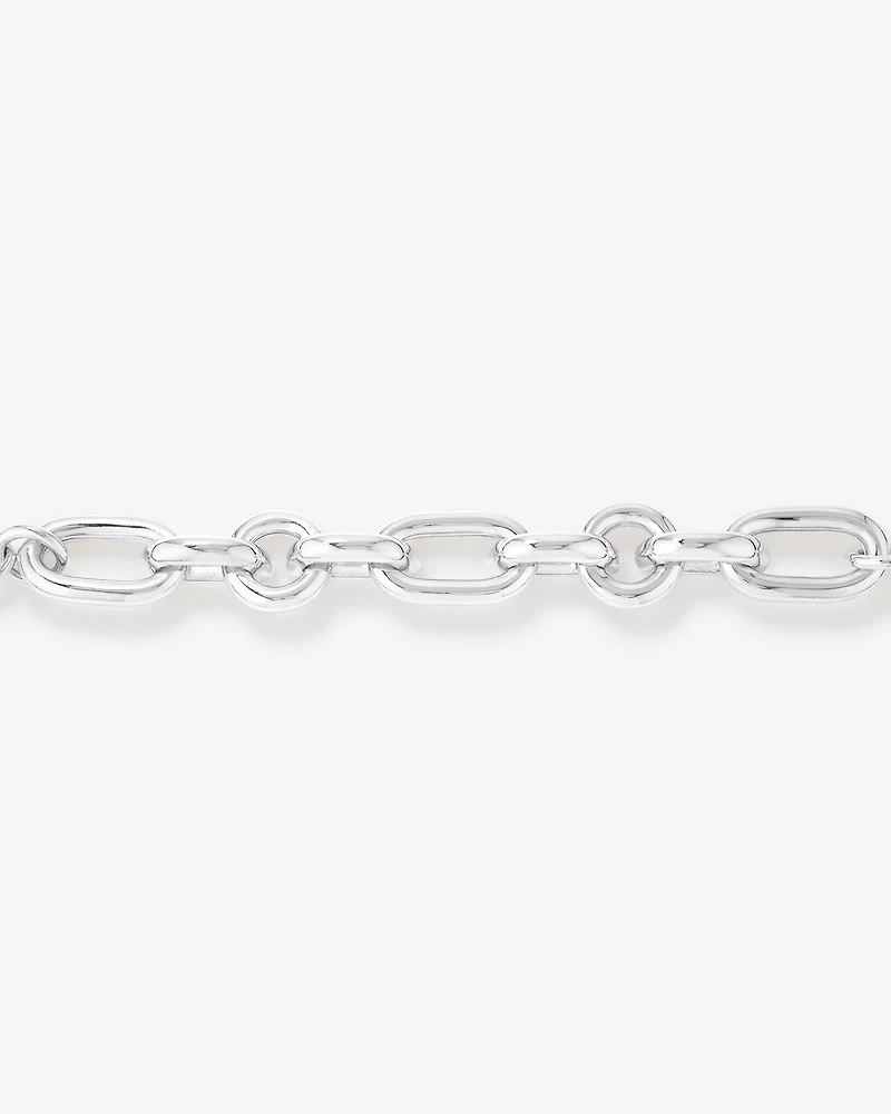 Bold Link Bracelet in Sterling Silver