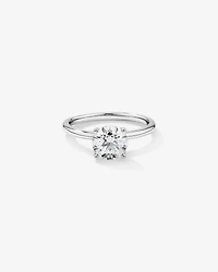 1.50 Carat TW Round Brilliant Laboratory-Grown Diamond Solitaire Engagement Ring 14kt White Gold