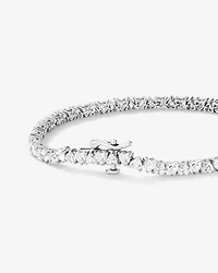 6.60 Carat TW Laboratory-Grown Diamond Heart Tennis Bracelet in 10kt White Gold