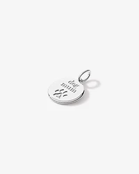 Pendentif cubique en zircone Dog Mum en argent sterling