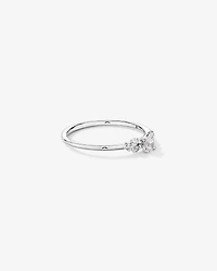 0.20TW Oval and Round Brilliant Laboratory-Grown Diamond Promise Ring 10kt Gold