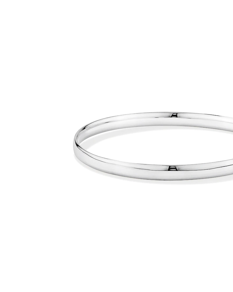 Jonc Rond Massif de 5.7mm en Argent Sterling