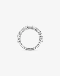Alliance en or blanc 14 carats sertie d'un diamant rond brillant de 2,74 carats, cultivé laboratoire