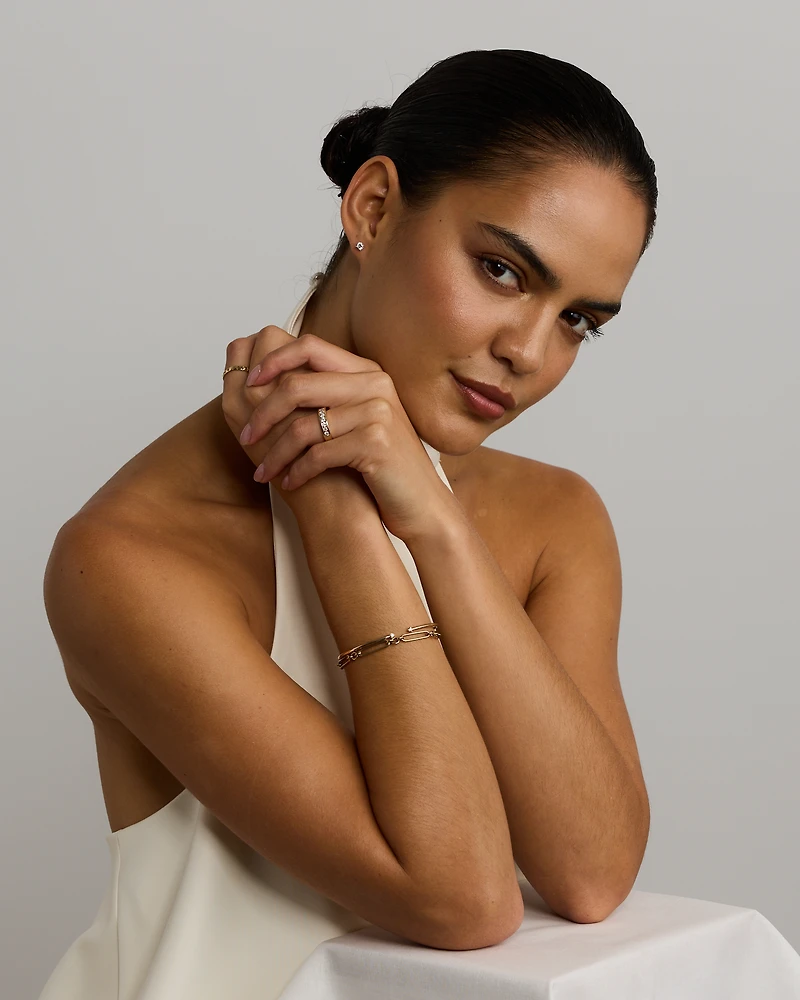 0.60 Carat TW Round Brilliant Laboratory-Grown Diamond Solitaire Stud Earrings in 10kt Yellow Gold