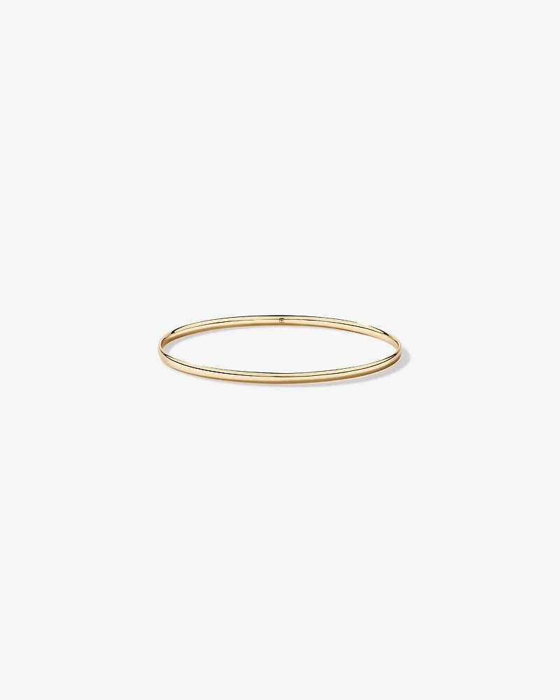 Classic Round Bangle in 10kt Yellow Gold