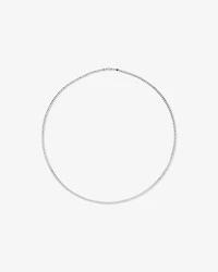 Chaîne gourmette en argent sterling de 60 cm, largeur de 3,4 mm