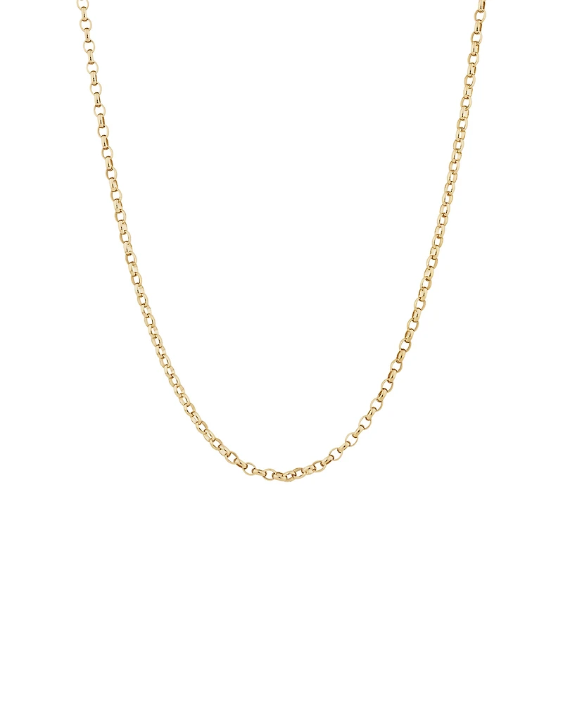 70cm (28") Oval Belcher Chain in 10kt Yellow Gold