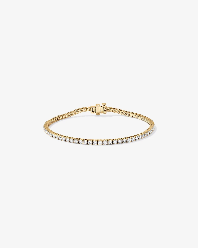 3.00TW Lab Diamond Tennis Bracelet in 10kt Yellow Gold